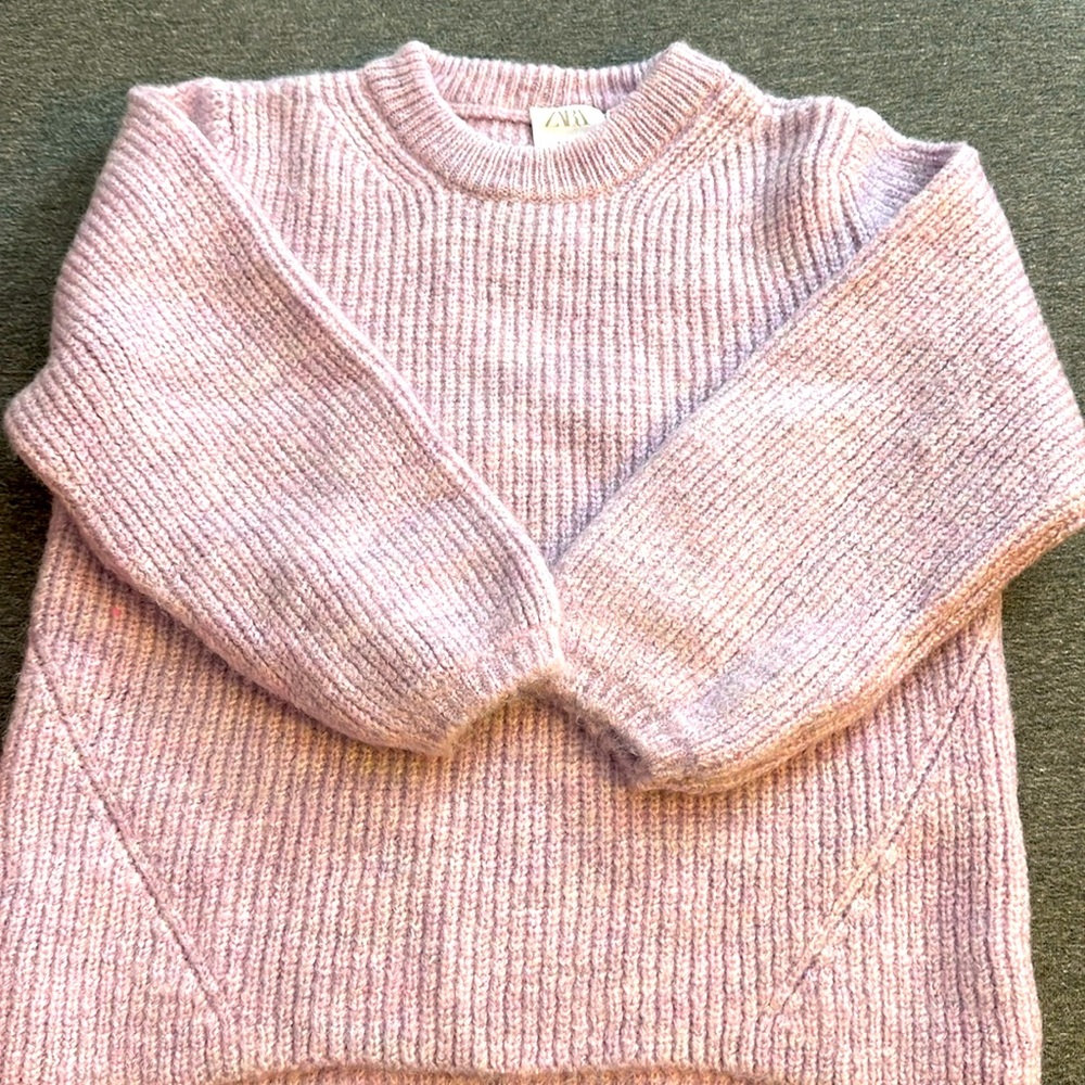 Zara 4-5 purple sweater